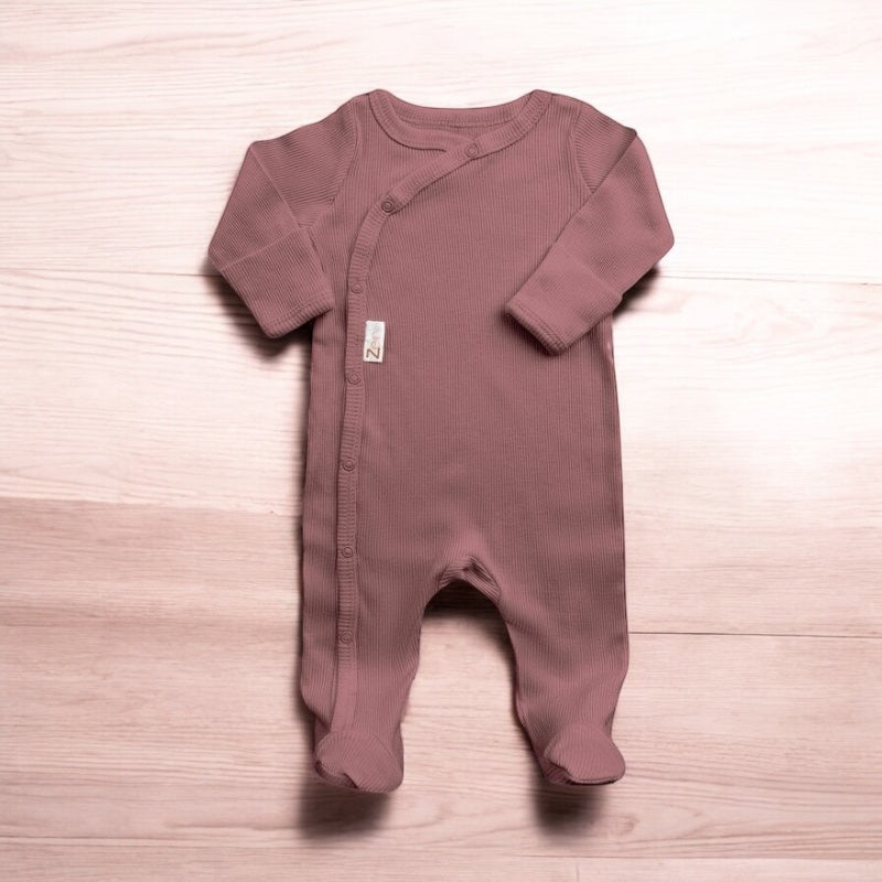Sleepsuit | Ribbed Deco Pink O/3M