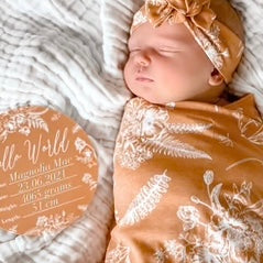 Swaddle Set | Golden Floral