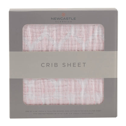 Matchstick Hearts Crib Sheet