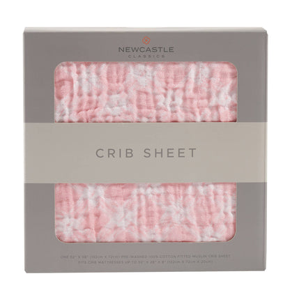 Primrose Pink Plaid Crib Sheet