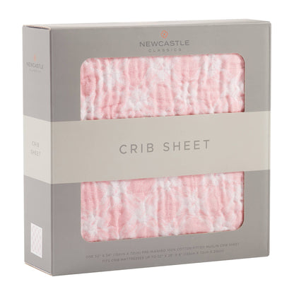 Primrose Pink Plaid Crib Sheet