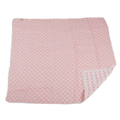 Pink Deer & Primrose Pink Plaid Newcastle Blanket