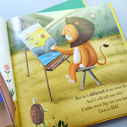 Hardback Me & My Feelings When Lion Feels Shy (With Audiobook)