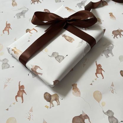 Safari Gift Wrap | Children’s Birthday Wrap | New Baby Wrap