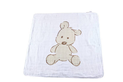 Teddy Bear and Plaid Newcastle Blanket