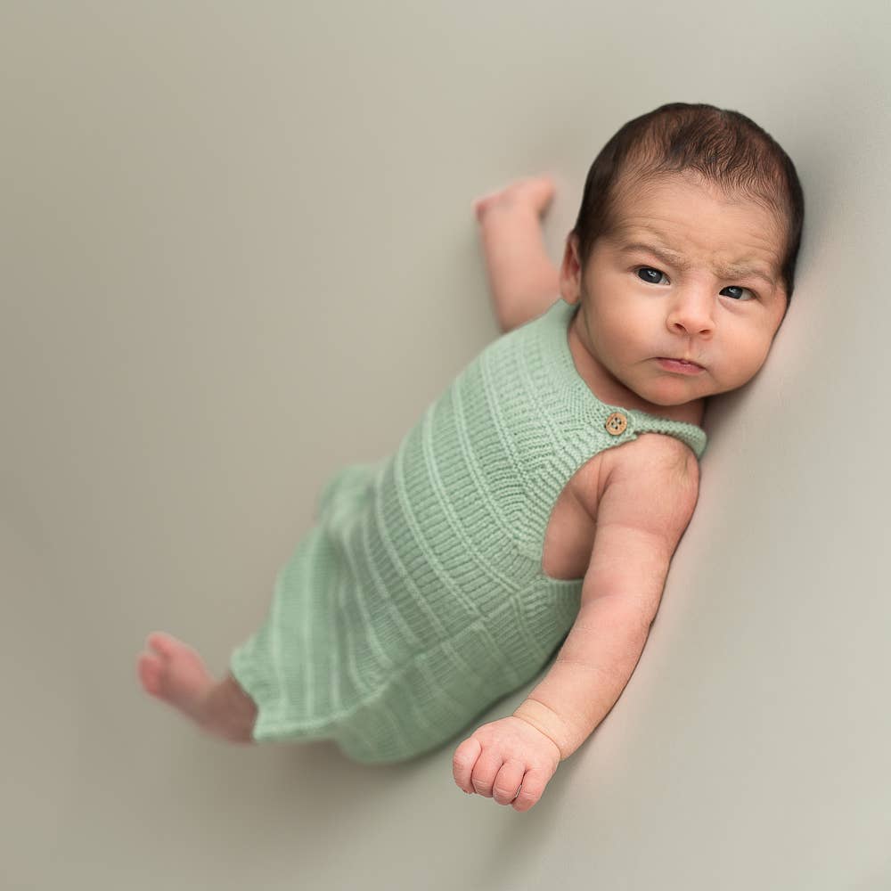 Channels soft green romper