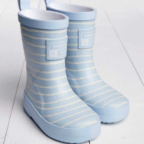 Little Kids Blue Stripe Wellies