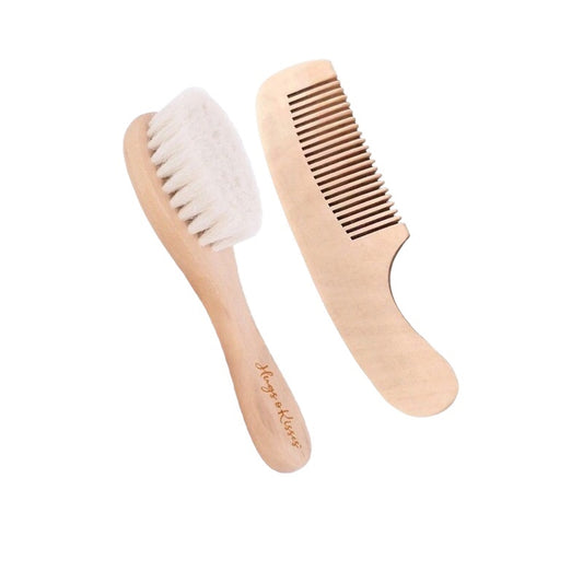 Wooden Brush & Comb Set