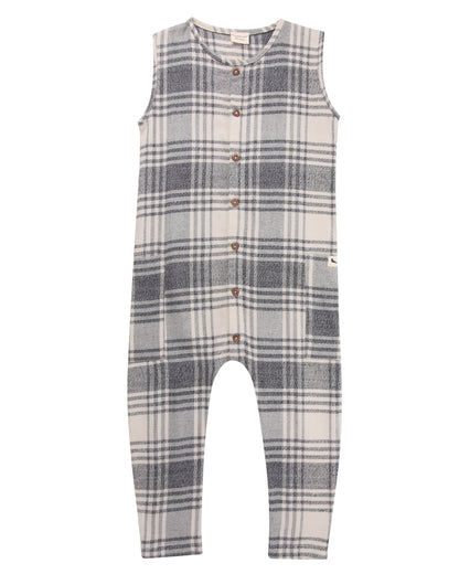 Dungarees | Woven Brushed Check