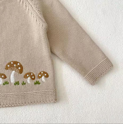 Cardigan | Mushroom Cotton