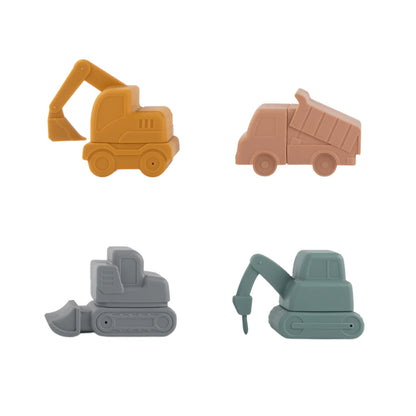 CONSTRUCTION MOLD FREE BATH TOY SET OF 4