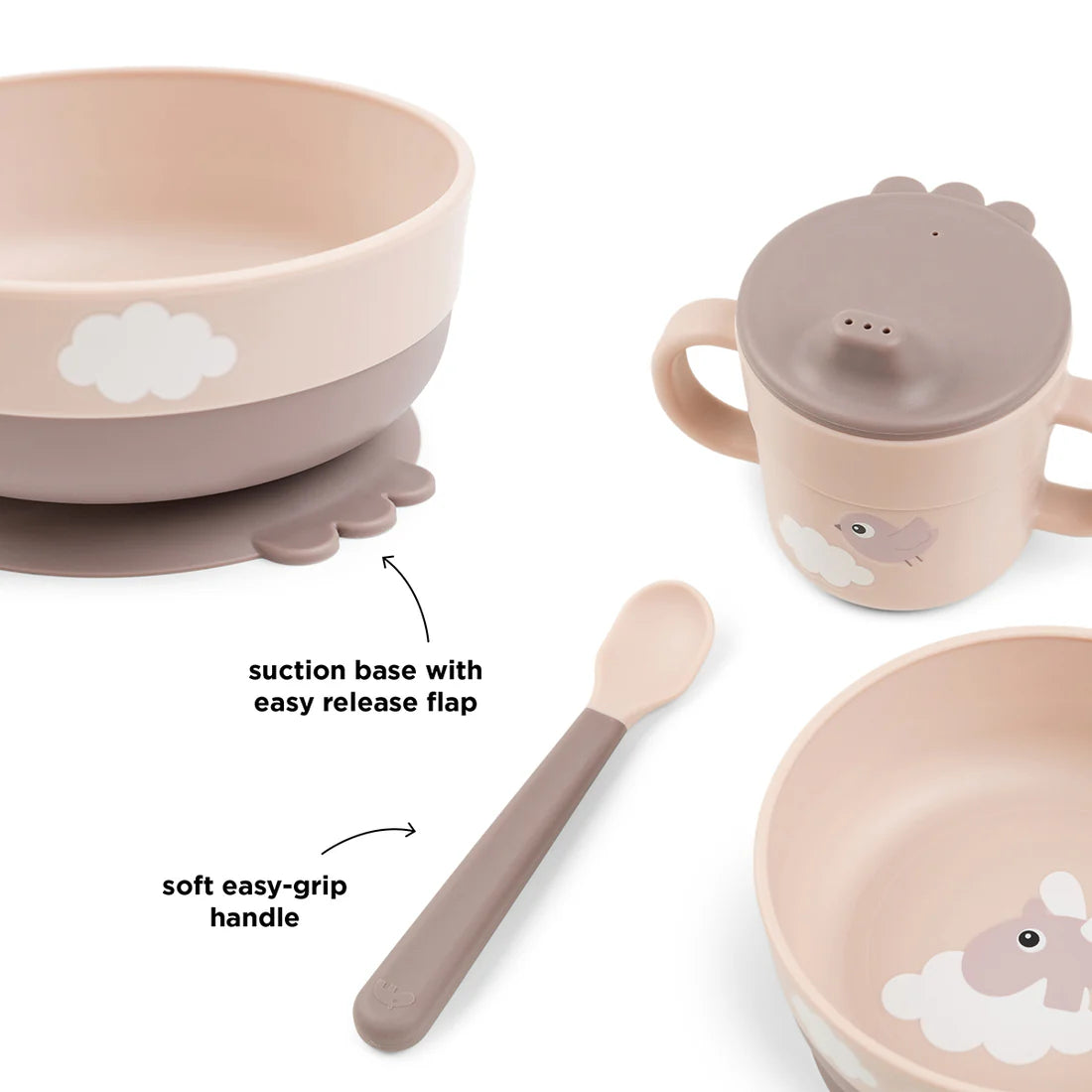 Foodie First Meal Set | Happy Clouds | Powder