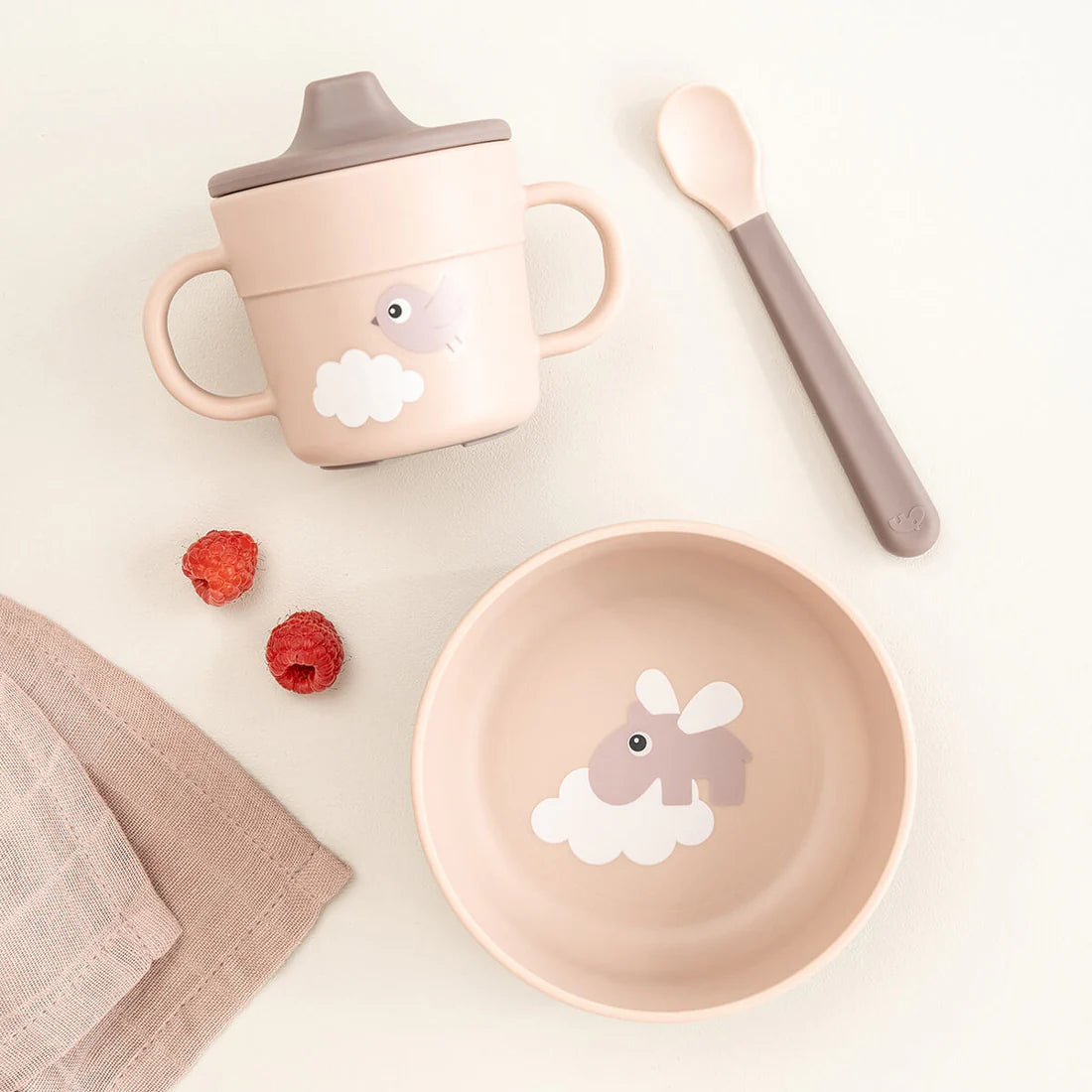 Foodie First Meal Set | Happy Clouds | Powder