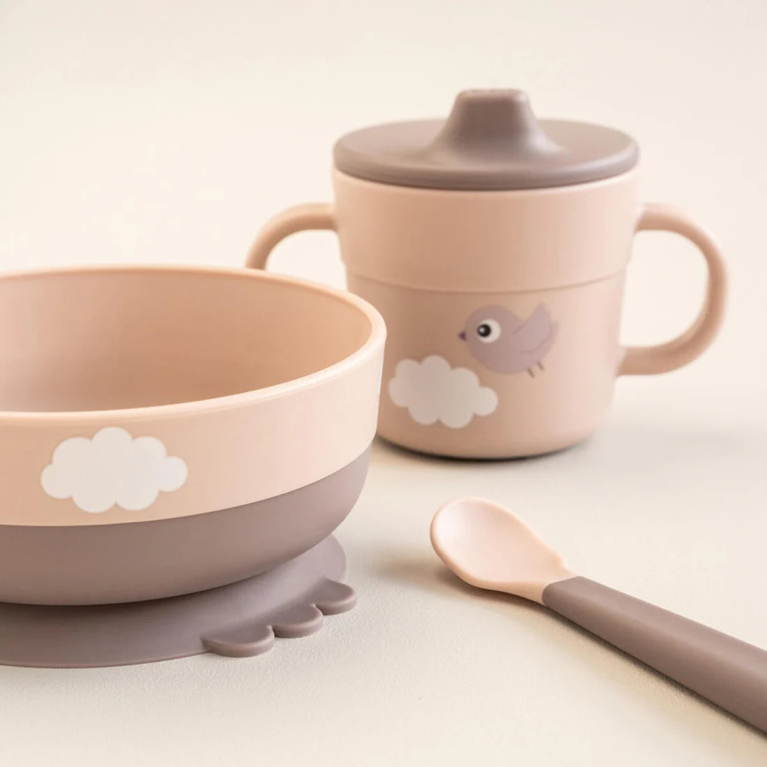 Foodie First Meal Set | Happy Clouds | Powder