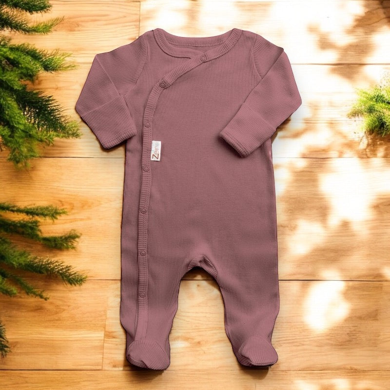 Sleepsuit | Ribbed Deco Pink O/3M