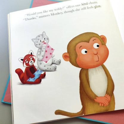 Hardback Me & My Feelings When Monkey Feels Sad (With Audiobook)