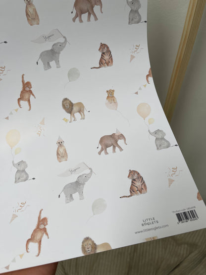 Safari Gift Wrap | Children’s Birthday Wrap | New Baby Wrap