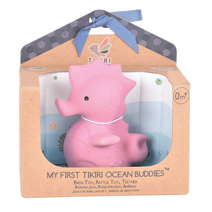 Gift Boxed Seahorse - Natural Rubber Rattle & Bath Toy