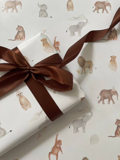 Safari Gift Wrap | Children’s Birthday Wrap | New Baby Wrap