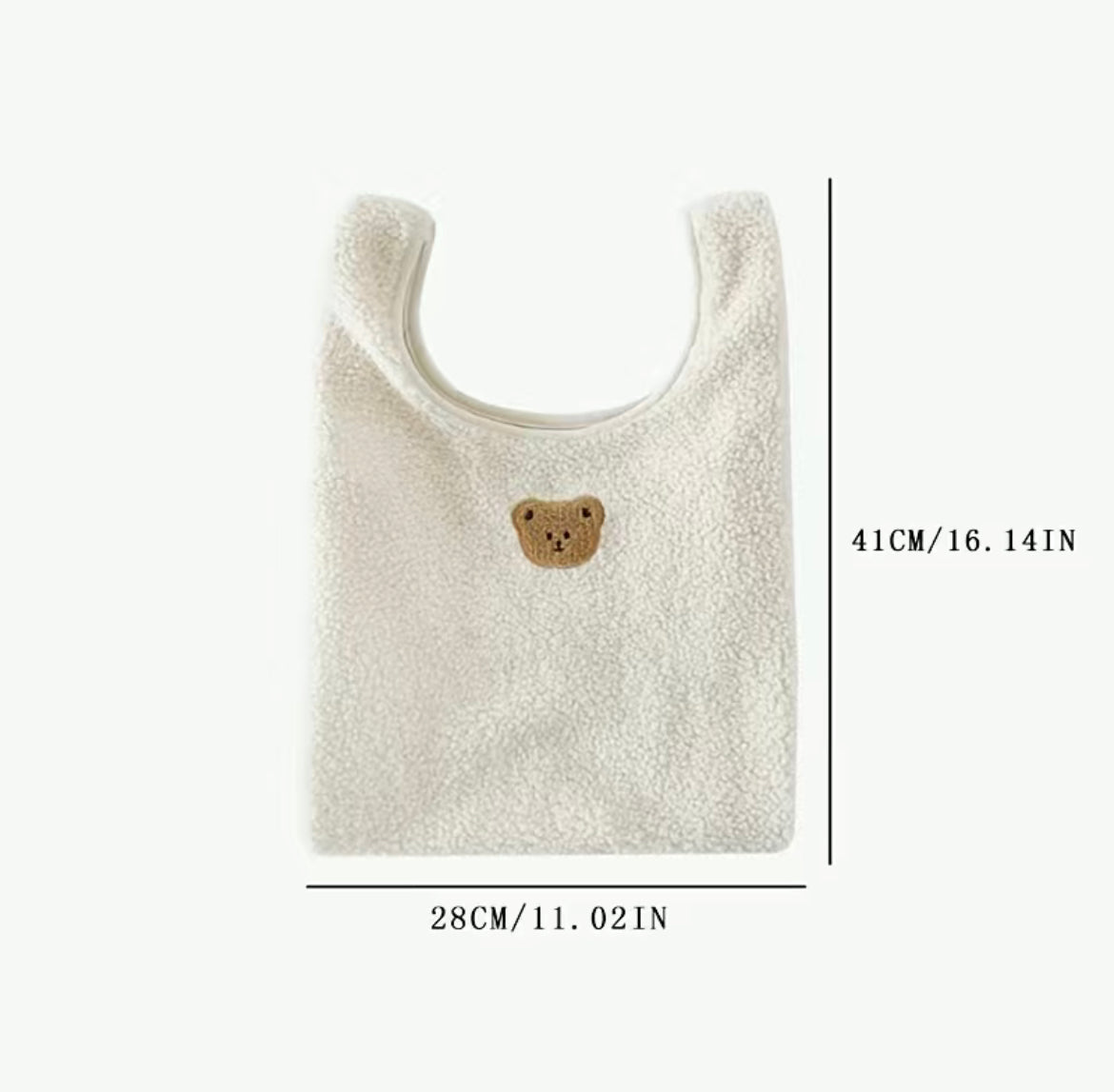 Fluffy Bear Baby Vest Bag