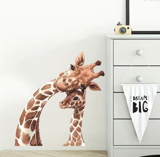 Giraffe Mummy Love | Wall Stickers