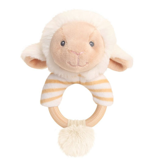 Lullaby Lamb Ring Rattle (100% Recycled)