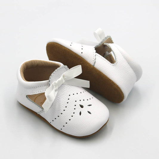 Shoes | ‘Charlotte’ White Ribbon Shoe Soft Sole
